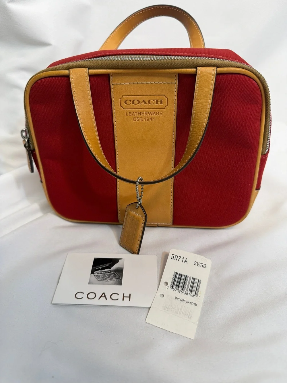 Vintage Coach Transatlantic / Voyage cosmetic satchel (Style 5971A)